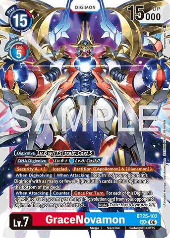 Image for GraceNovamon (BT25-103 SEC) [Dual Revolution] - Digimon Card Game