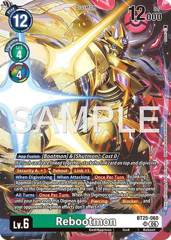 Image for Rebootmon (BT25-060 SR) [Dual Revolution] - Digimon Card Game