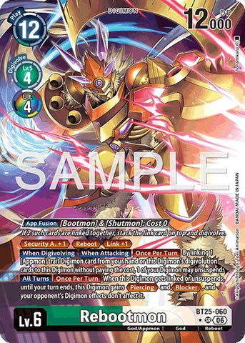 Image for Rebootmon (Alternate Art) (BT25-060 SR) [Dual Revolution] - Digimon Card Game