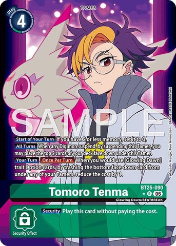 Image for Tomoro Tenma (Alternate Art) (BT25-090 R) [Dual Revolution] - Digimon Card Game