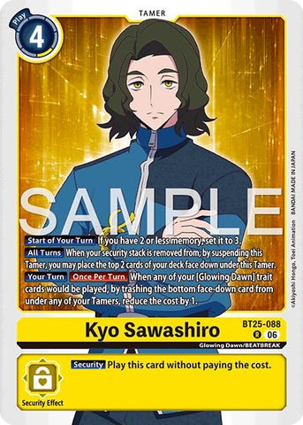 Image for Kyo Sawashiro (BT25-088 R) [Dual Revolution] - Digimon Card Game