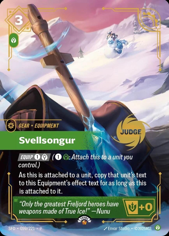 Image for Svellsongur (059/221) [Riftbound Judge Promotional Cards] - Riftbound: League of Legends Trading Card Game
