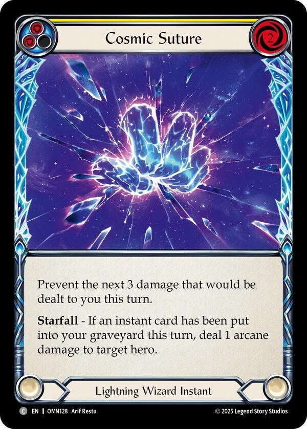Image for Cosmic Suture (Yellow) (OMN128) [Omens of the Third Age] - Flesh and Blood TCG