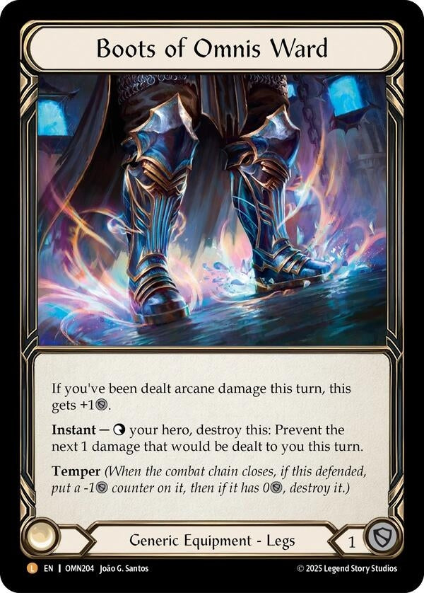 Image for Boots of Omnis Ward (OMN204) [Omens of the Third Age] - Flesh and Blood TCG
