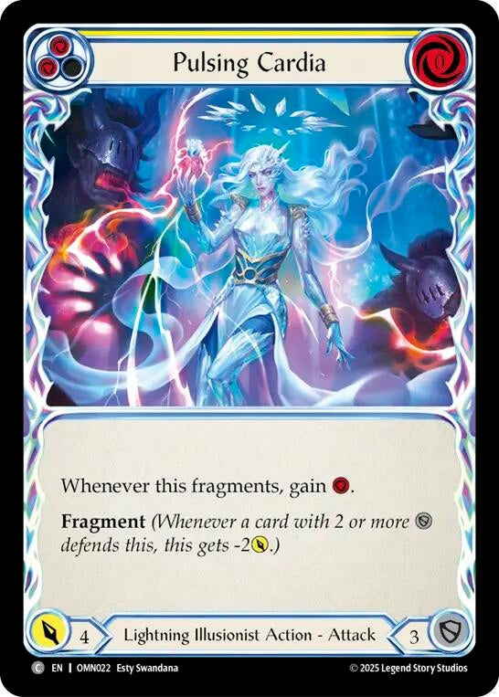 Image for Pulsing Cardia (Yellow) (OMN022) [Omens of the Third Age] - Flesh and Blood TCG