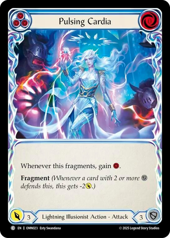 Image for Pulsing Cardia (Blue) (OMN023) [Omens of the Third Age] - Flesh and Blood TCG
