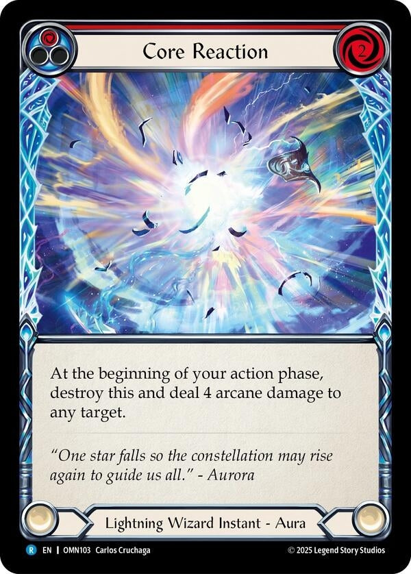 Image for Core Reaction (Red) (OMN103) [Omens of the Third Age] - Flesh and Blood TCG