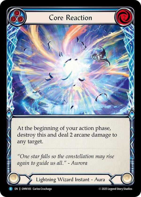 Image for Core Reaction (Blue) (OMN105) [Omens of the Third Age] - Flesh and Blood TCG