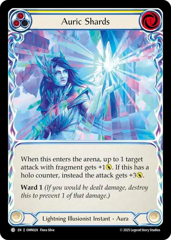 Image for Auric Shards (Yellow) (OMN028) [Omens of the Third Age] - Flesh and Blood TCG
