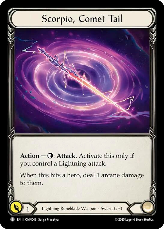 Image for Scorpio, Comet Tail (OMN049) [Omens of the Third Age] - Flesh and Blood TCG