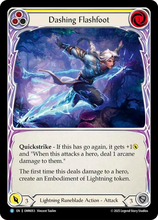Image for Dashing Flashfoot (OMN053) [Omens of the Third Age] - Flesh and Blood TCG