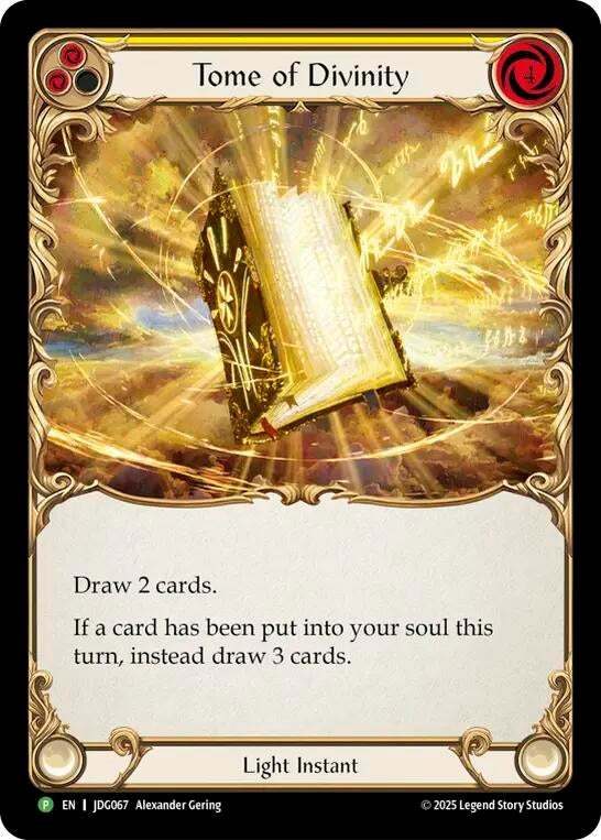 Image for Tome of Divinity - JDG067 (JDG067) [Flesh and Blood: Promo Cards] - Flesh and Blood TCG