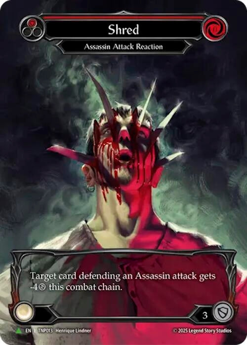 Image for Shred (Red) (Marvel) - TNP013 (TNP013) [Flesh and Blood: Promo Cards] - Flesh and Blood TCG