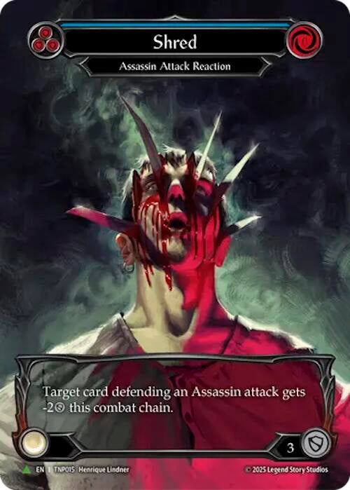 Image for Shred (Blue) (Marvel) - TNP015 (TNP015) [Flesh and Blood: Promo Cards] - Flesh and Blood TCG