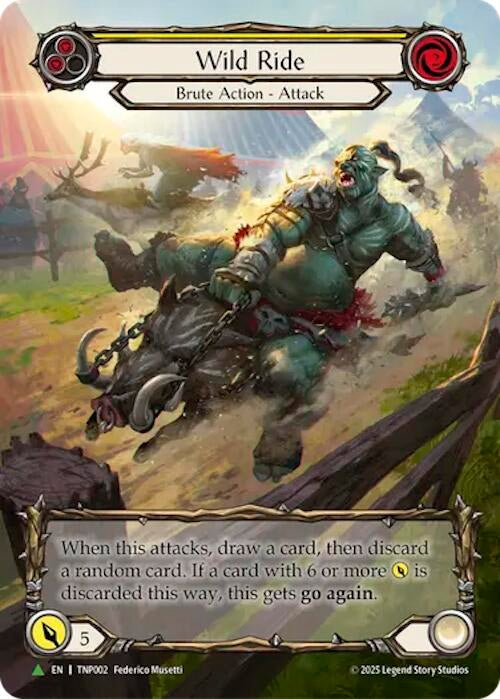Image for Wild Ride (Yellow) (Marvel) - TNP002 (TNP002) [Flesh and Blood: Promo Cards] - Flesh and Blood TCG