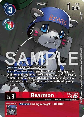 Image for Bearmon - BT25-009 (Full Art) (BT25-009 U) [Dual Revolution] - Digimon Card Game