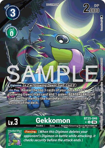Image for Gekkomon (Full Art) (BT25-046 U) [Dual Revolution] - Digimon Card Game