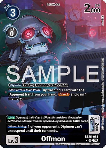 Image for Offmon (Full Art) (BT25-061 U) [Dual Revolution] - Digimon Card Game