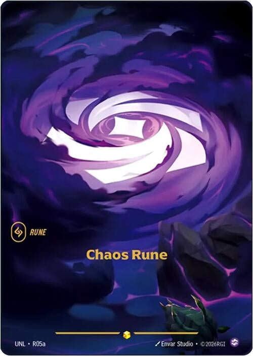 Image for Chaos Rune (Alternate Art) (R05a) [Unleashed] - Riftbound: League of Legends Trading Card Game