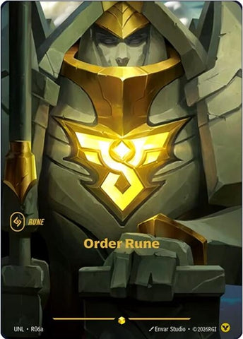 Image for Order Rune (Alternate Art) (R06a) [Unleashed] - Riftbound: League of Legends Trading Card Game