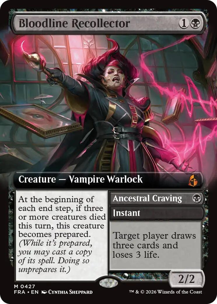Image for Bloodline Recollector (Extended Art) (427) [Reality Fracture] (FRA) - Magic: The Gathering