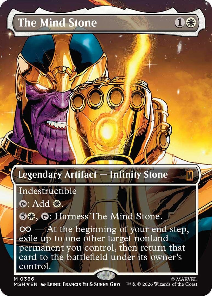 Image for The Mind Stone (Borderless) (386) [Marvel Super Heroes] (MSH) - Magic: The Gathering
