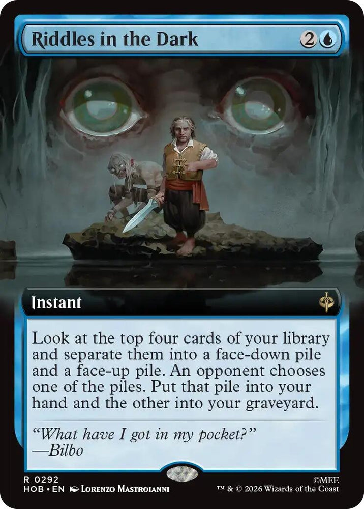 Image for Riddles in the Dark (Extended Art) (292) [The Hobbit] (HOB) - Magic: The Gathering