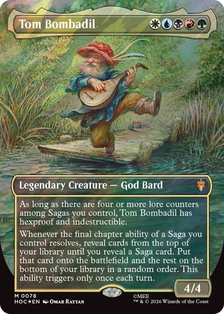 Image for Tom Bombadil (Borderless) (Surge Foil) (78) [The Hobbit: Eternal-Legal] (HOC) - Magic: The Gathering