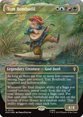 Image for Tom Bombadil (Borderless) (Surge Foil) (78) [The Hobbit: Eternal-Legal] (HOC) - Magic: The Gathering