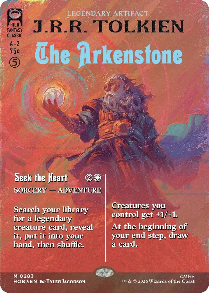 Image for The Arkenstone (Borderless) (Surge Foil) (283) [The Hobbit] (HOB) - Magic: The Gathering