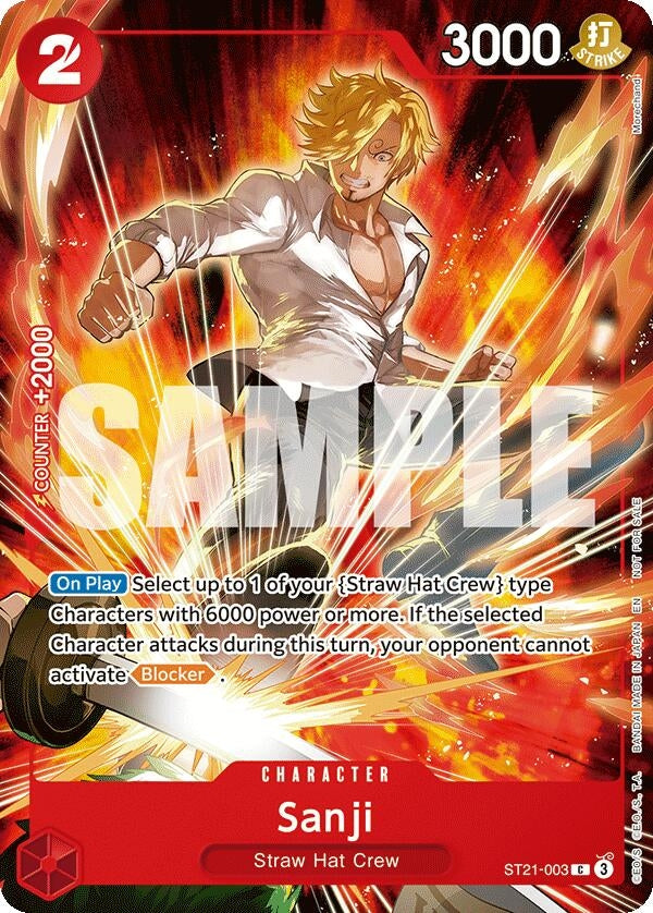 Image for Sanji (Welcome Pack 2026 Vol.1) (ST21-003) [One Piece Promotion Cards] - One Piece Card Game