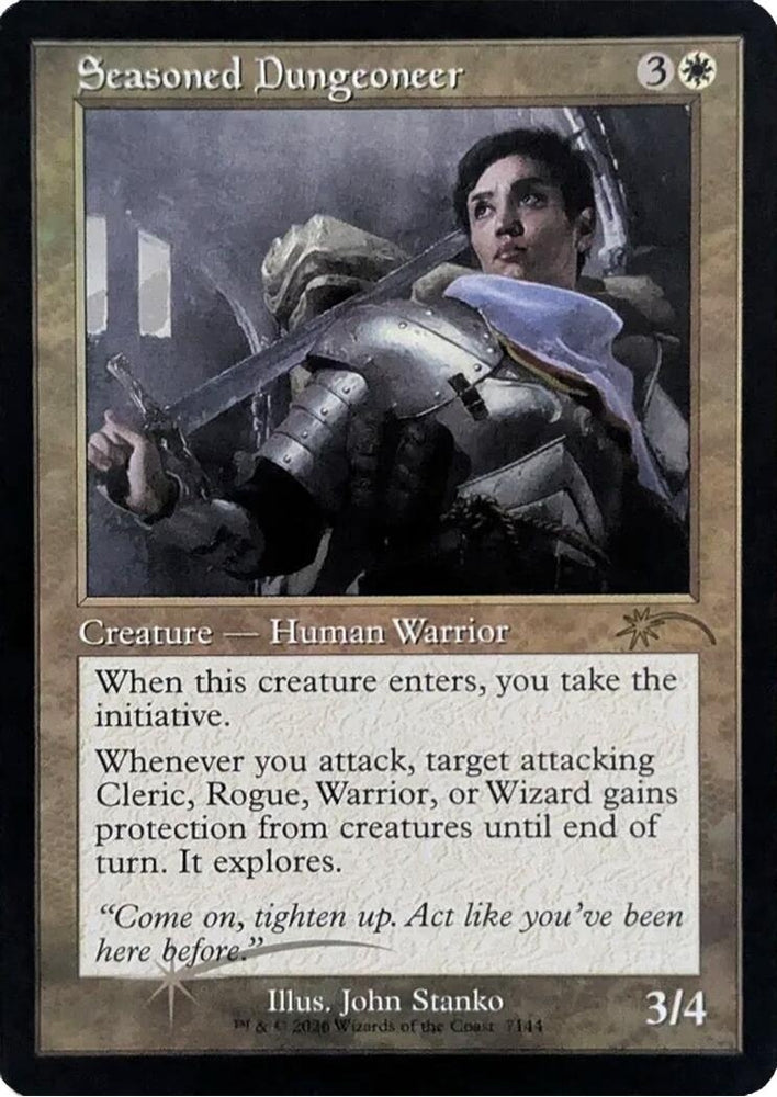 Image for Seasoned Dungeoneer (Retro Frame) (7144) [Secret Lair Drop Series] - Magic: The Gathering