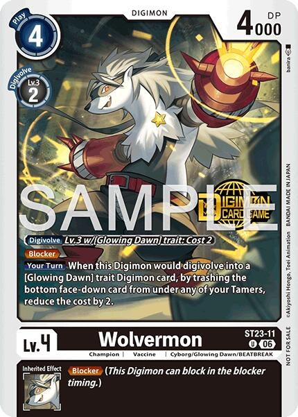Image for Wolvermon (Welcome Tamers Pack Vol.2) (ST23-11 U) [Starter Deck 23: Beatbreak Release Event Cards] - Digimon Card Game