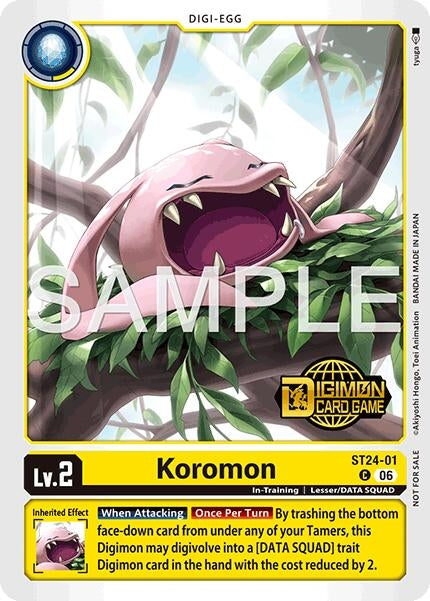 Image for Koromon (Welcome Tamers Pack Vol.2) (ST24-01 C) [Starter Deck 24: Data Squad Release Event Cards] - Digimon Card Game