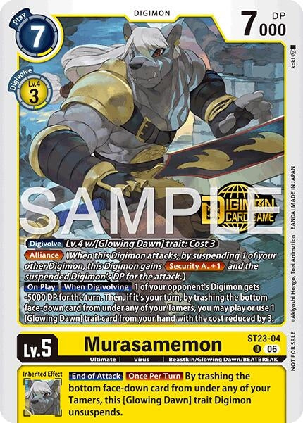 Image for Murasamemon (Welcome Tamers Pack Vol.2) (ST23-04 U) [Starter Deck 23: Beatbreak Release Event Cards] - Digimon Card Game