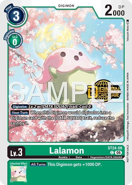 Image for Lalamon (Welcome Tamers Pack Vol.2) (ST24-08 C) [Starter Deck 24: Data Squad Release Event Cards] - Digimon Card Game