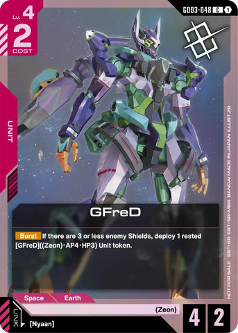 Image for GFreD (Judge Pack 02) (GD03-048) [Gundam Promotional Cards] - Gundam Card Game