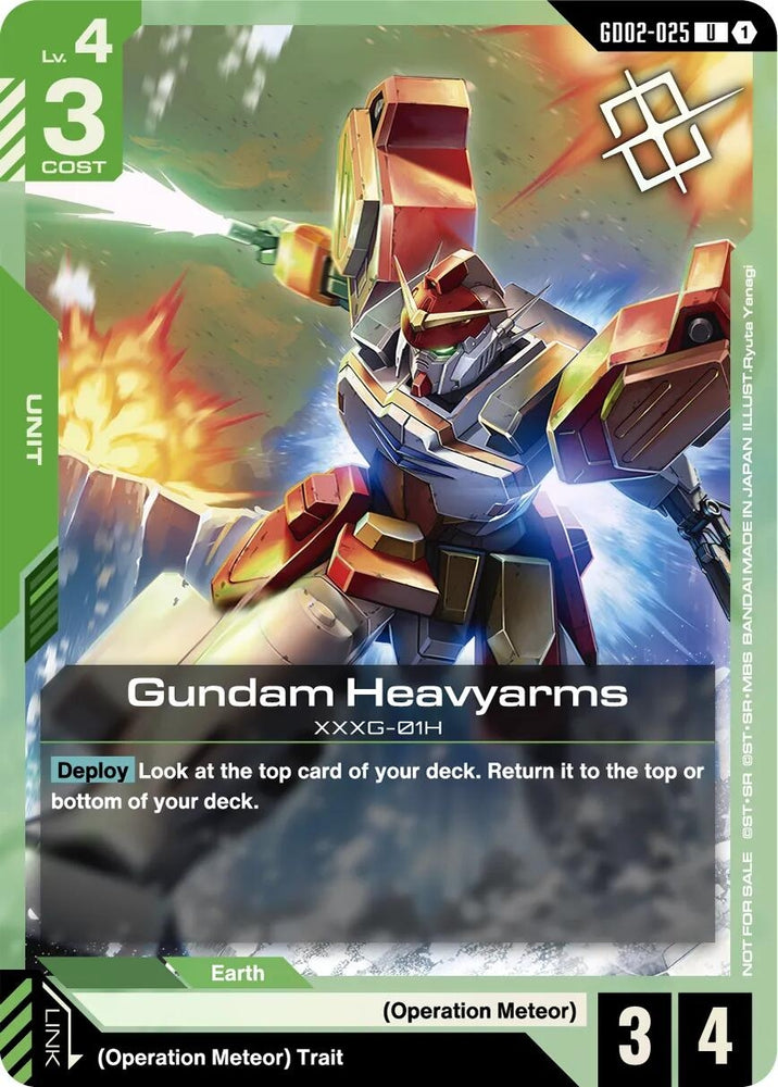 Image for Gundam Heavyarms (Judge Pack 02) (GD02-025) [Gundam Promotional Cards] - Gundam Card Game