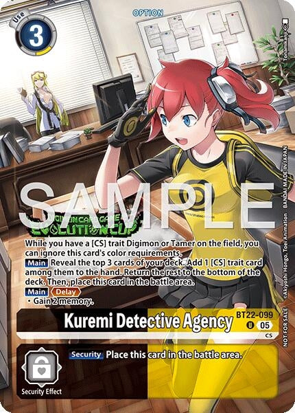 Image for Kuremi Detective Agency (Evolution Cup 2026 Vol. 2) (BT22-099 U) [Cyber Eden] - Digimon Card Game