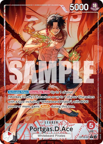 Image for Portgas.D.Ace (001) (Alternate Art) (OP16-001) [The Time of Battle] - One Piece Card Game