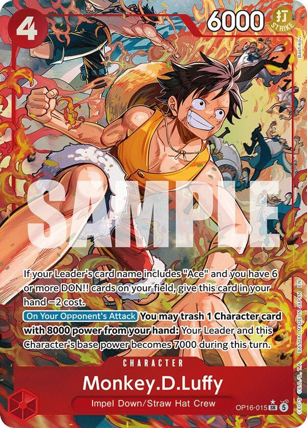 Image for Monkey.D.Luffy (Alternate Art) (OP16-015) [The Time of Battle] - One Piece Card Game