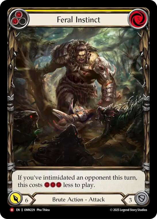 Image for Feral Instinct (Extended Art) (OMN229) [Omens of the Third Age] - Flesh and Blood TCG