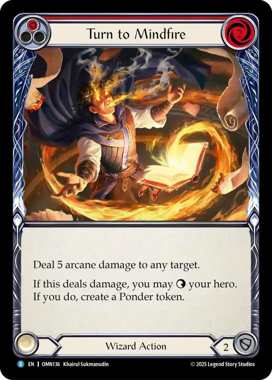 Image for Turn to Mindfire (OMN136) [Omens of the Third Age] - Flesh and Blood TCG