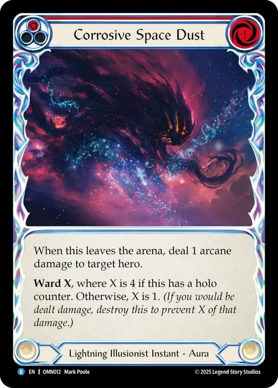 Image for Corrosive Space Dust (Red) (OMN012) [Omens of the Third Age] - Flesh and Blood TCG