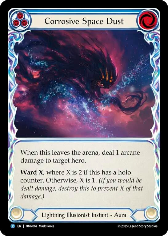 Image for Corrosive Space Dust (Blue) (OMN014) [Omens of the Third Age] - Flesh and Blood TCG