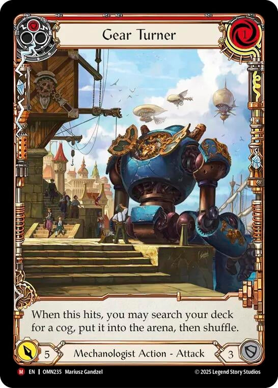 Image for Gear Turner (Extended Art) (OMN235) [Omens of the Third Age] - Flesh and Blood TCG