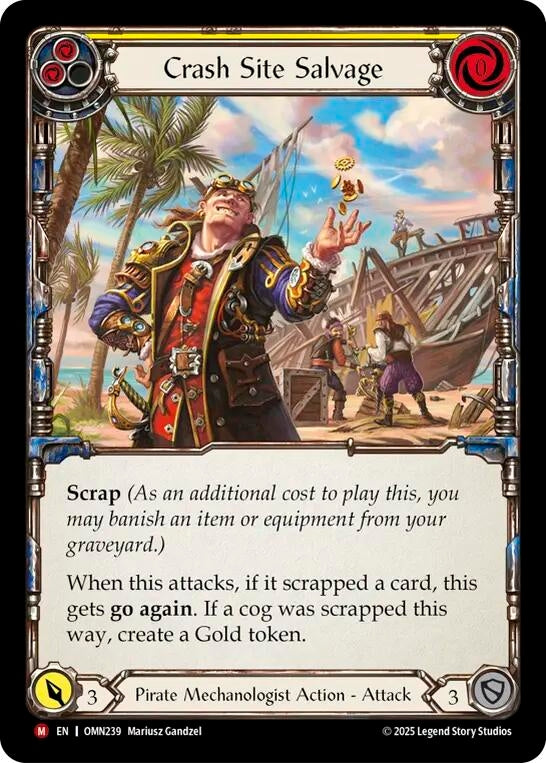 Image for Crash Site Salvage (OMN239) [Omens of the Third Age] - Flesh and Blood TCG