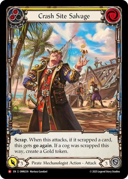 Image for Crash Site Salvage (Extended Art) (OMN239) [Omens of the Third Age] - Flesh and Blood TCG