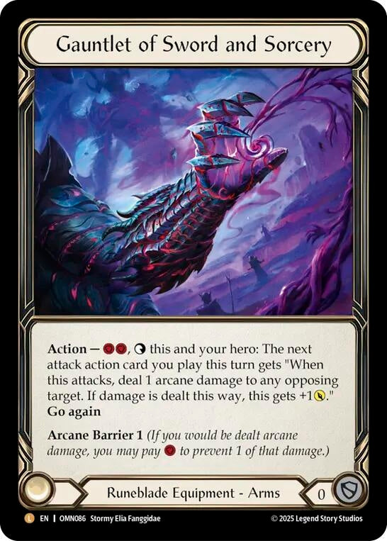 Image for Gauntlet of Sword and Sorcery (OMN086) [Omens of the Third Age] - Flesh and Blood TCG