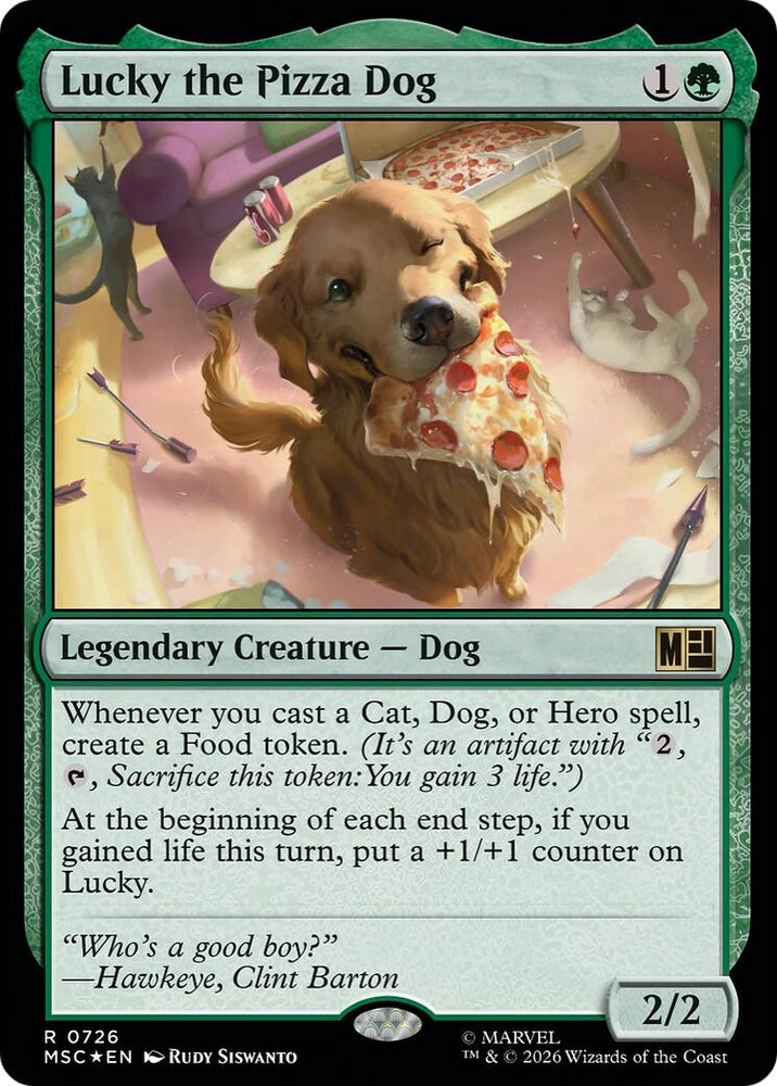Image for Lucky the Pizza Dog (726) [Commander: Marvel Super Heroes] (MSC) - Magic: The Gathering